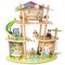 Hape: Pandas Bamboo House - 25pc Wooden & Bamboo 3 Level Doll House, Animal Figurines & Accessories, Playset, Green Planet Explorers, Kids Ages 3+